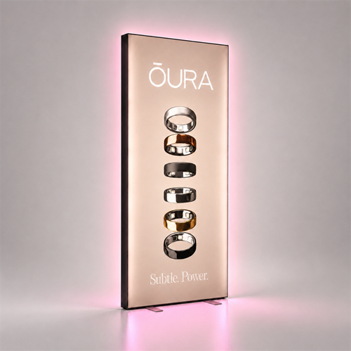 Show details for LED Standing LightBox Display