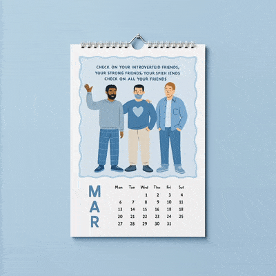 Calendar design, illustrated, diversity 
